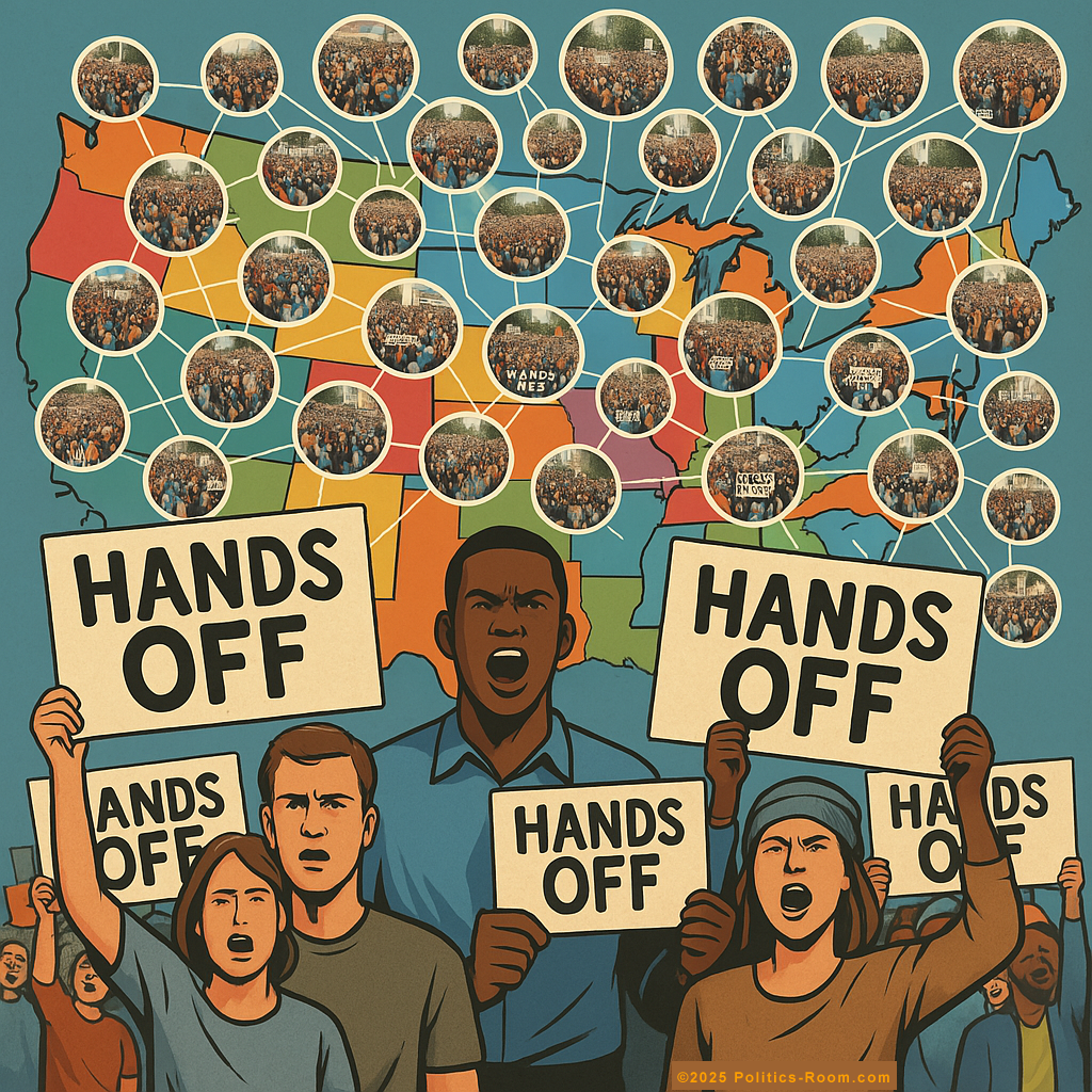 Professor Marcus Bennett standing at the front of a packed lecture hall with a slide displaying 'HANDS OFF Psychology' behind him