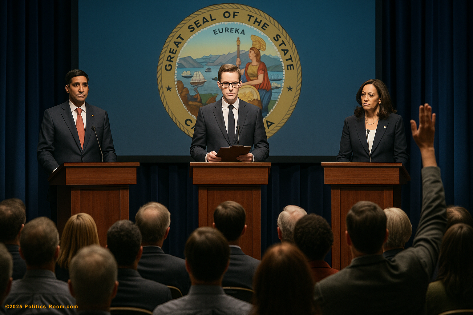 David Hogg and Dr. Bennett in The Couch Room Town Hall discussing Democratic Party strategy